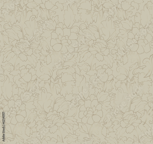 Floral abstract background; seamless. Vector illustration