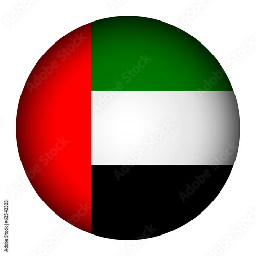 Free Download United Arab Emirates flag button - GFXLoad