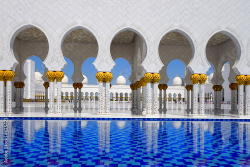 Sheikh Zayed mosque in Abu Dhabi, United Arab Emirates, Middle E