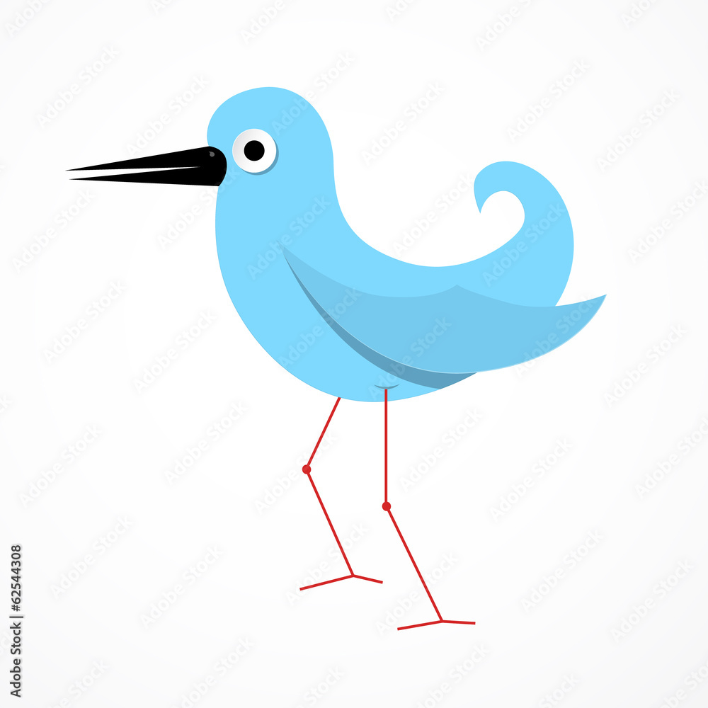 Obraz premium Vector Paper Bird Illustration