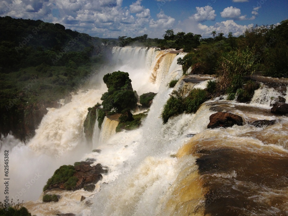 Fototapeta premium Iguazu falls from Argentina
