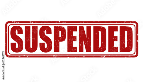 Suspended stamp