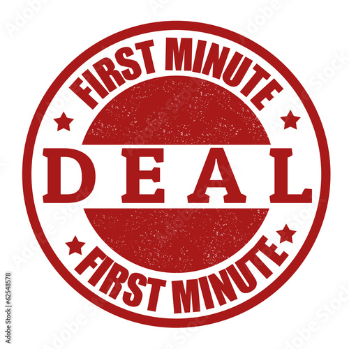 First minute deal stamp