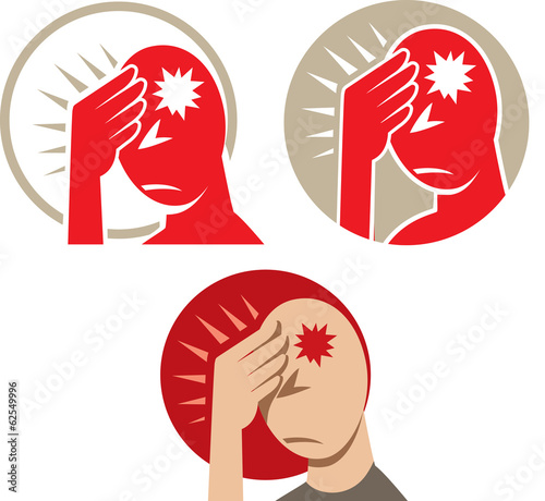 Icon of a headache or migraine