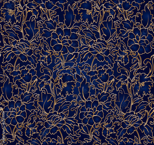 Floral abstract background; seamless. Vector illustration