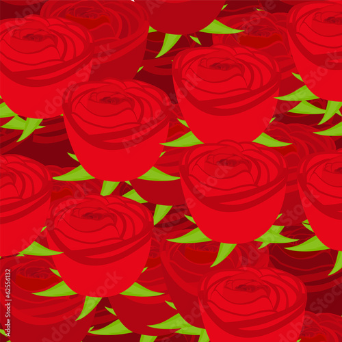 wallpaper pattern with of red roses on white background