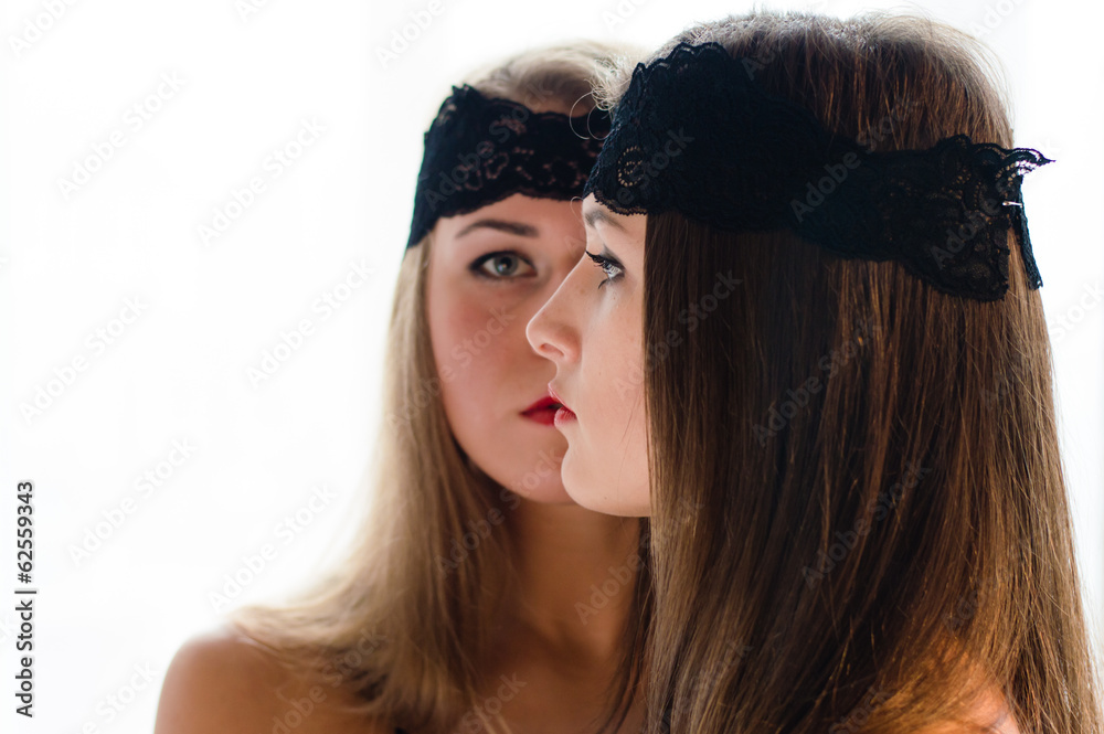 Fototapeta premium Half faces