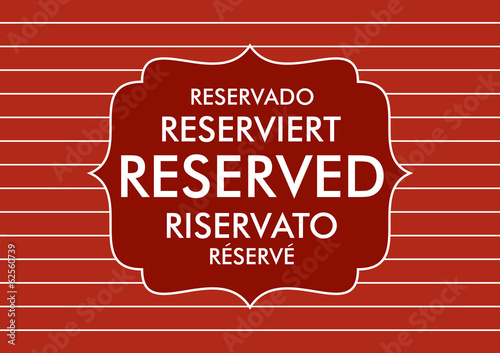 reserved photo