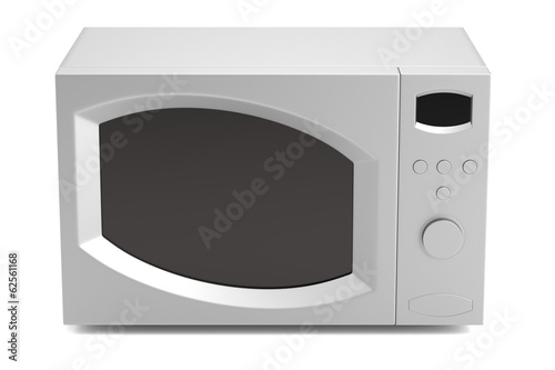 realistic 3d render of microwave