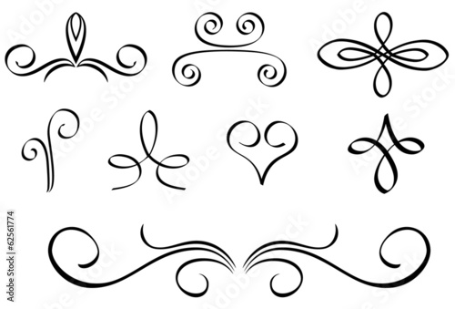 Collection of vector design elements photo