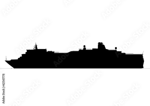 Kreuzfahrtschiff Queen Elizabeth Silhouette