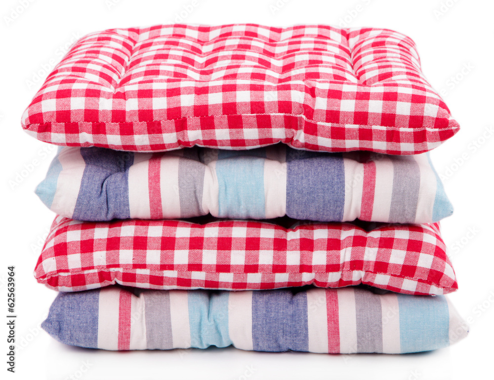 Squared pillows isolated on white Squared pillows isolated on white