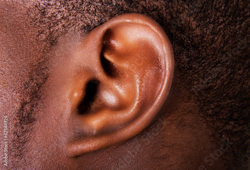 Fototapeta Black male ear