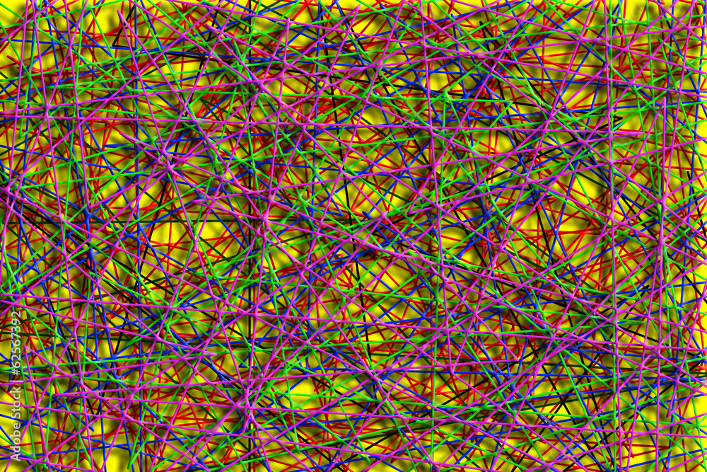 Multi-colored line abstract