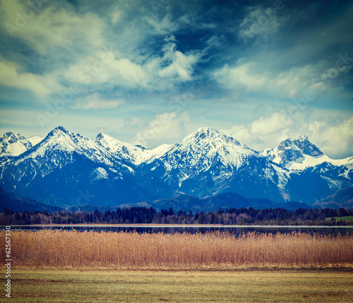 Bavarian Alps countryside landscape