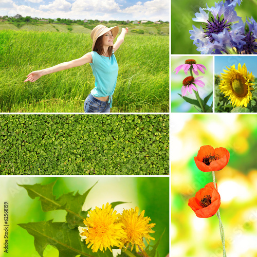 Collage of summer time