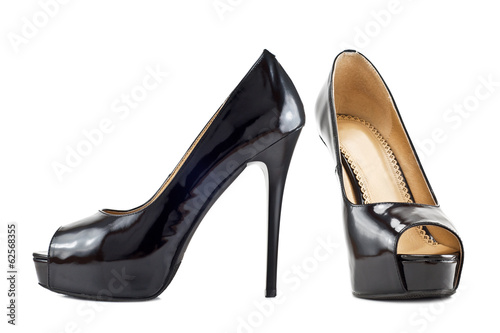 black female shoes with high heels
