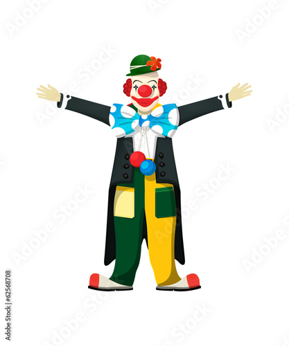 Smiling clown
