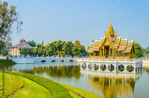 Architecture Bang pa in palace thailand photo
