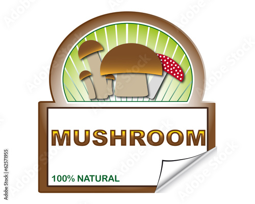 Mushroom's label for marketplace