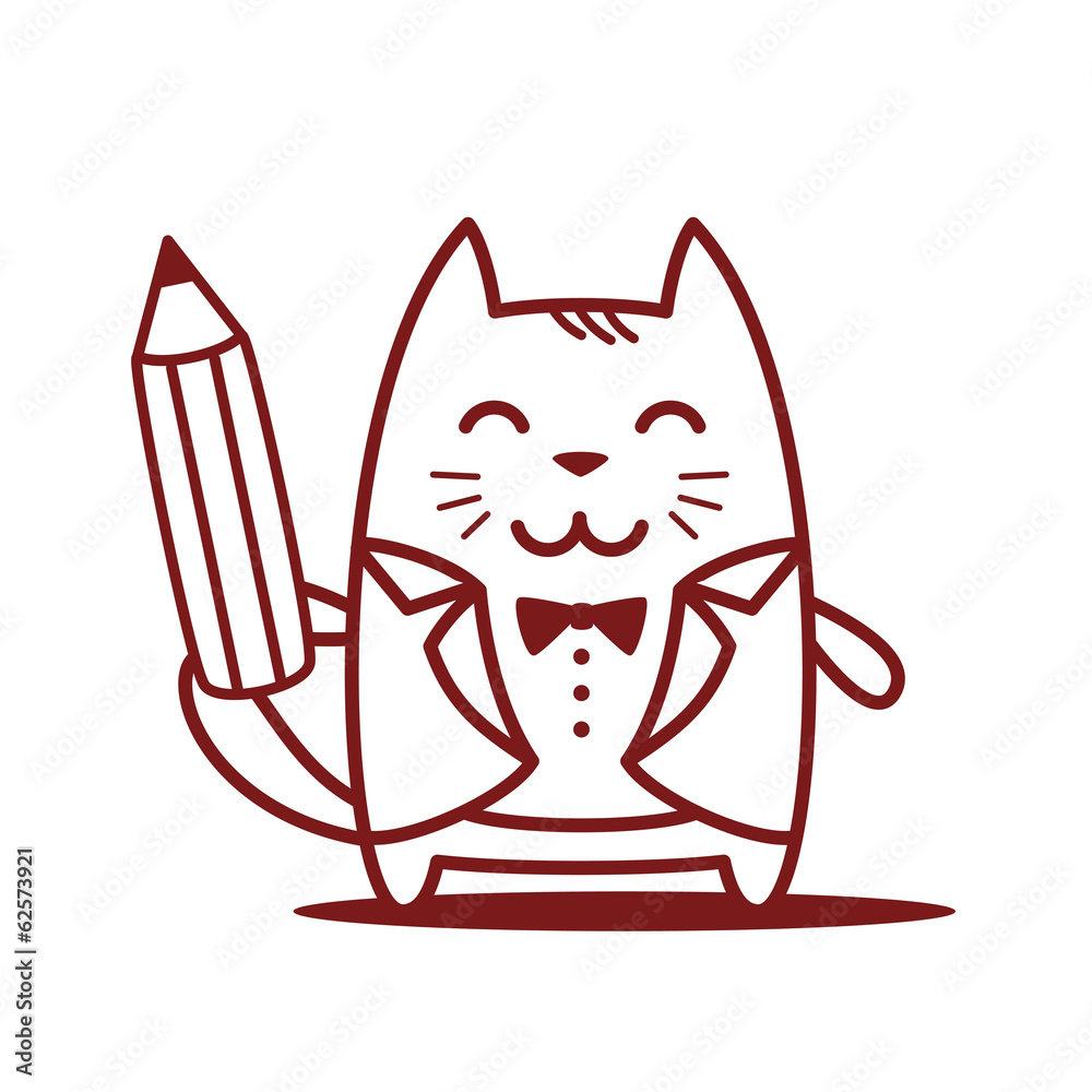 Character groom in a wedding suit line art Character groom in a wedding suit line art