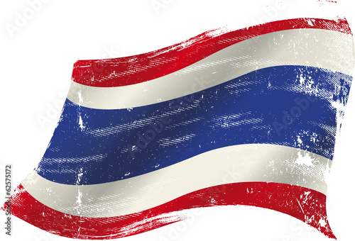 Thai grunge flag