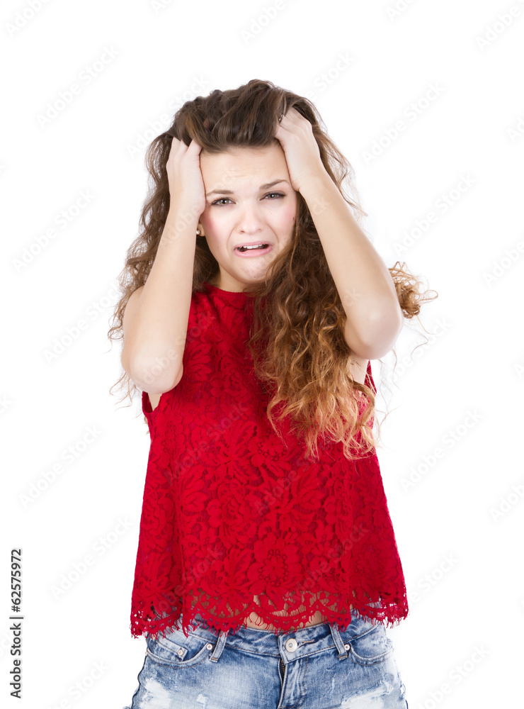 girl in red sadness girl in red sadness