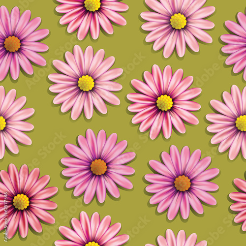 Floral seamless background. Vector illustration.
