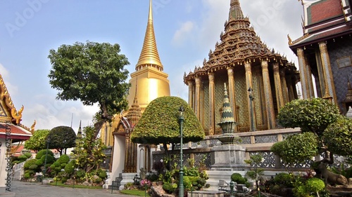 the grand palace in bangkok, phra siratana chedi photo