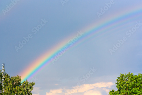 Beautiful rainbow in the sky