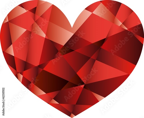 vector red heart