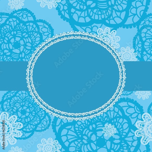 lace background with frame
