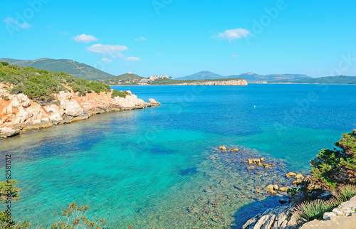 rocks and turquoise sea