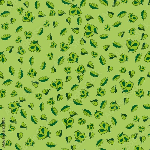 seamless pattern green leaves