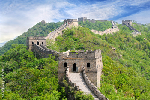 Photography Great wall of China in Summer