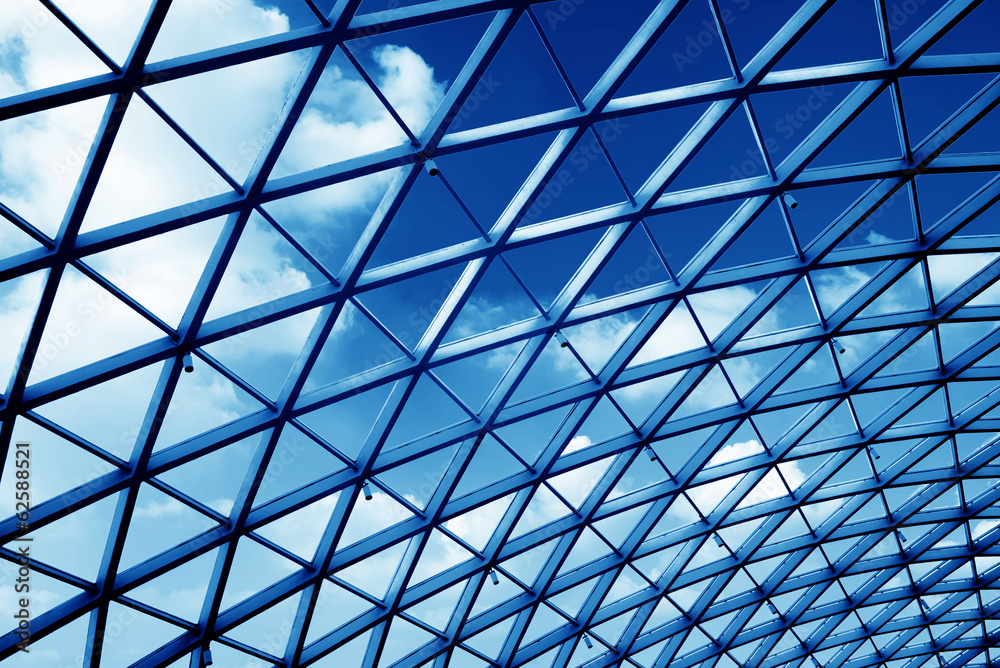Transparent glass ceiling Transparent glass ceiling