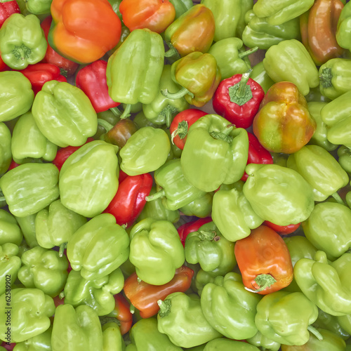 colorful bell peppers for sale, natural background