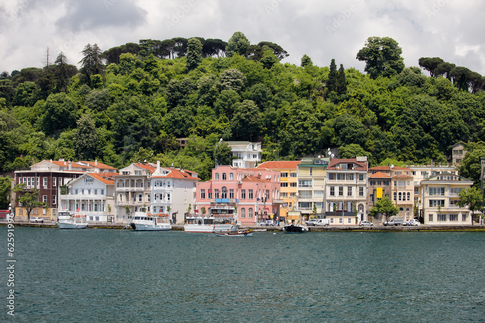 Houses Along The Bosphorus Strait