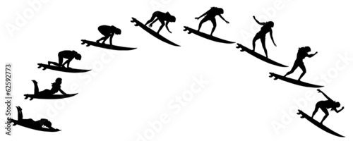 Vector silhouette of a people.