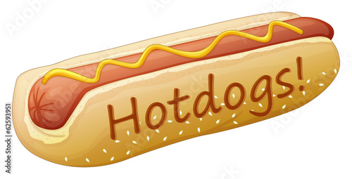 A yummy hotdog