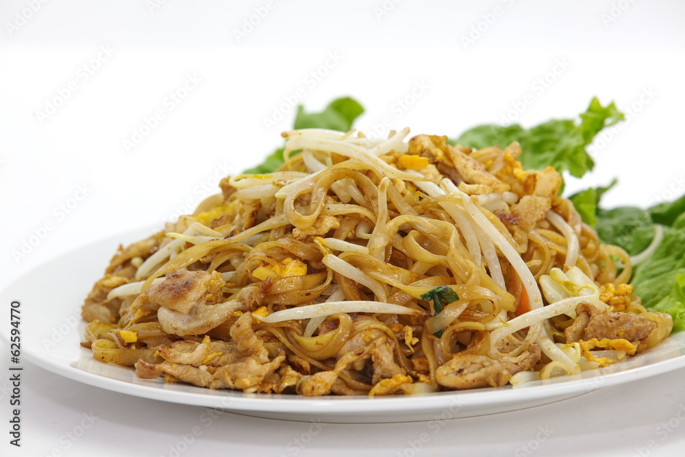 Thailand s national dishes, stir-fried rice noodles Pad Thai