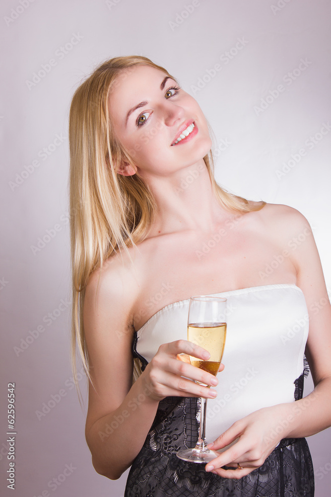 Portrait of a beautiful young blonde