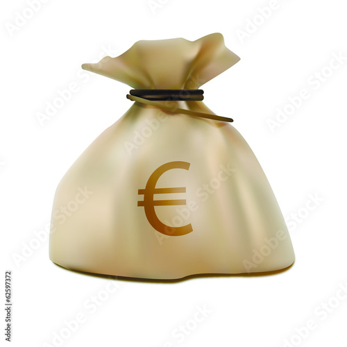 money sack realistic icon