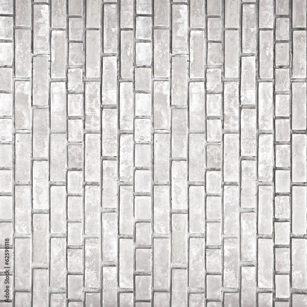 White gray brick wall texture