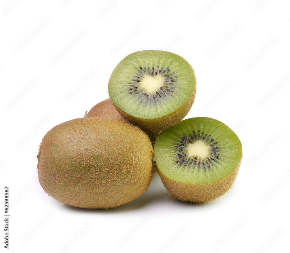 Juicy kiwi fruit isolated on white background Juicy kiwi fruit isolated on white background