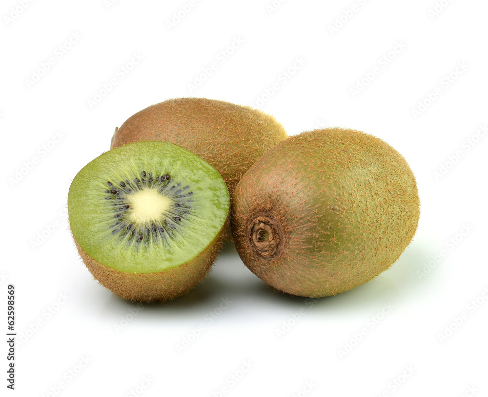Juicy kiwi fruit isolated on white background Juicy kiwi fruit isolated on white background