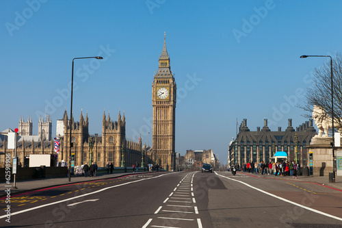 Westminster bridge in London  United Kingdom.