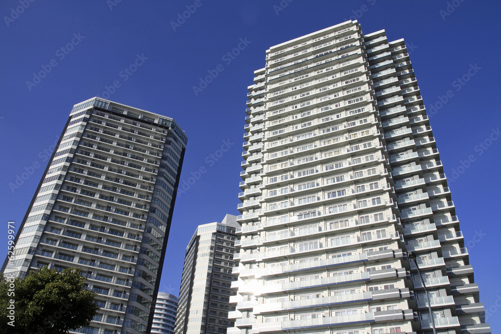 横浜みなとみらい21の高層マンション群 横浜みなとみらい21の高層マンション群