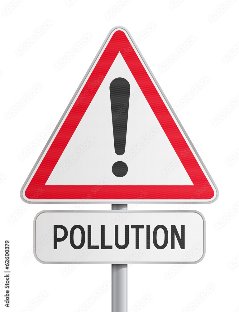 Panneau pollution isolé Panneau pollution isolé