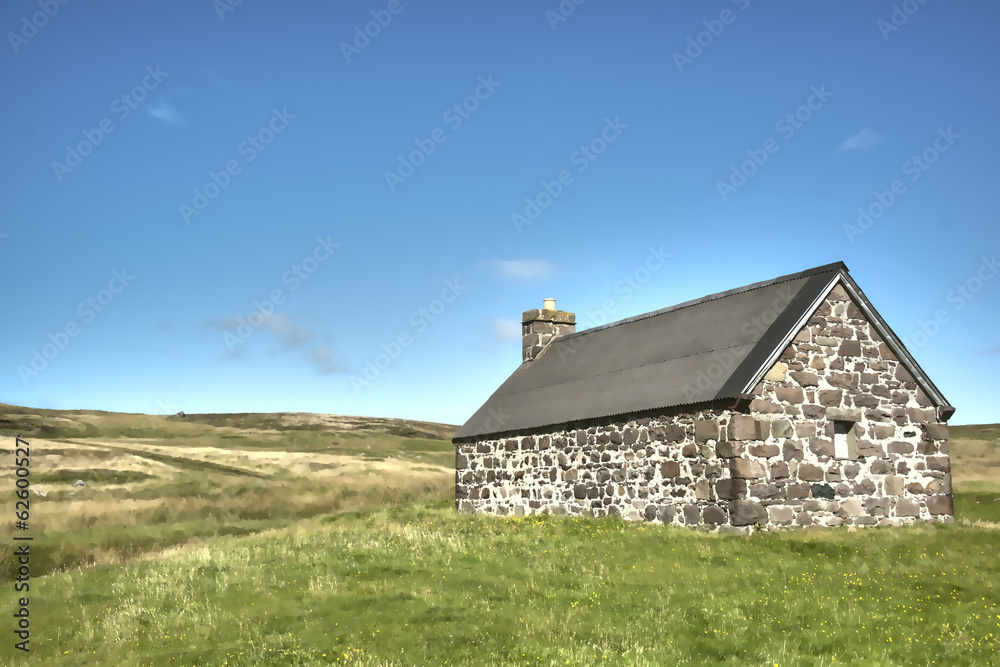 Remote Stone Bothy, Scottish Highlands Remote Stone Bothy, Scottish Highlands